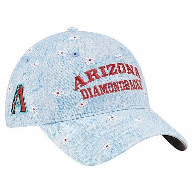 Women's New Era Light Blue Arizona Diamondbacks Daisy All Over 9TWENTY Adjustable Hat