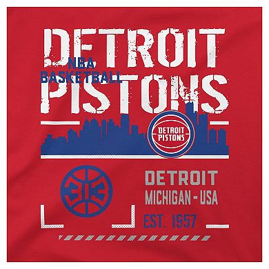 Youth Stadium Essentials Red Detroit Pistons Hideout T-Shirt