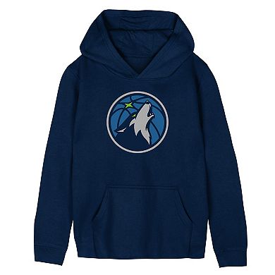 Preschool Outerstuff Navy Minnesota Timberwolves Primary Logo Hoodie