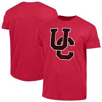 Men's Champion Red Cincinnati Bearcats Vintage Triumph Tri-Blend T-Shirt