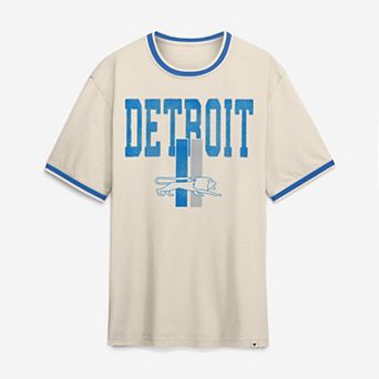Men's Fanatics Cream Detroit Lions Ringer T-Shirt