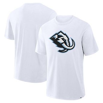 Men's Fanatics White Utah Mammoth Primary Logo Stadium Slub T-Shirt