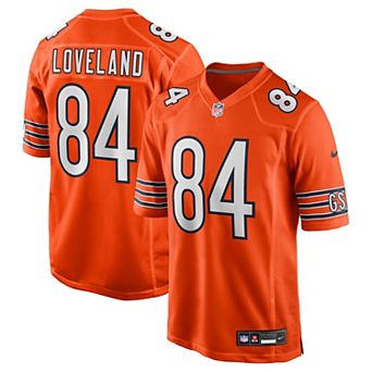 Men's Nike Colston Loveland Orange Chicago Bears Alternate Game Player Jersey