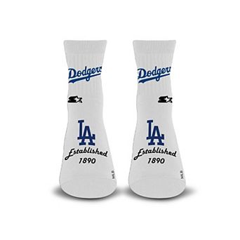 Unisex Starter White Los Angeles Dodgers Established Stencil Quarter Socks
