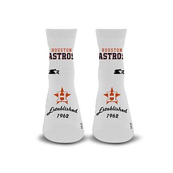 Unisex Starter White Houston Astros Established Stencil Quarter Socks