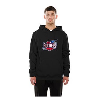 Men's New Era Black Houston Rockets Front Back Logo Hoodie