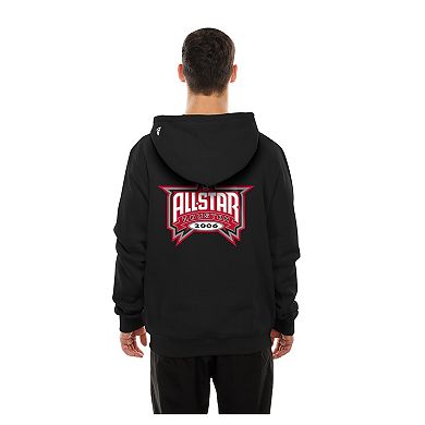 Men's New Era Black Houston Rockets Front Back Logo Hoodie