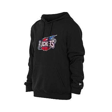 Men's New Era Black Houston Rockets Front Back Logo Hoodie
