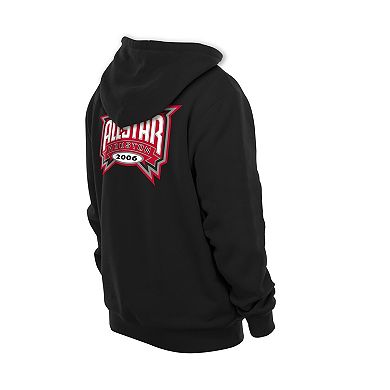 Men's New Era Black Houston Rockets Front Back Logo Hoodie