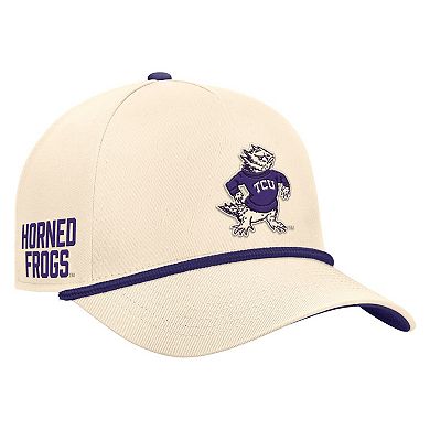 Men's Nike Natural TCU Horned Frogs Vintage Rope Rise Adjustable Hat