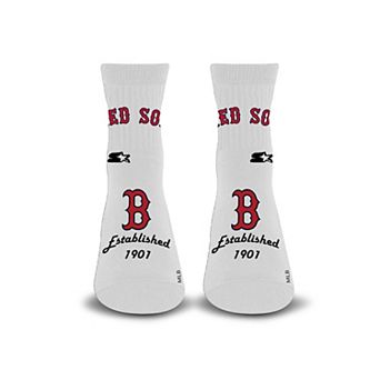 Unisex Starter White Boston Red Sox Established Stencil Quarter Socks