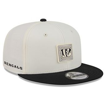 Men's New Era Cream/Black Cincinnati Bengals 2026 NFL Training Camp 9FIFTY Snapback Hat