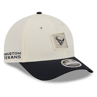 Men's New Era Cream/Navy Houston Texans 2026 NFL Training Camp 9FORTY Adjustable Hat