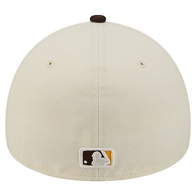 Men's New Era Cream San Diego Padres Chrome A-Frame 59FORTY Fitted Hat