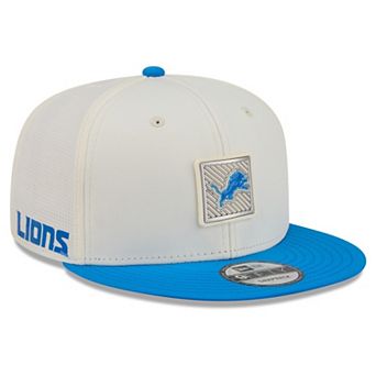 Men's New Era Cream/Blue Detroit Lions 2026 NFL Training Camp 9FIFTY Snapback Hat