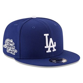 Men's New Era Royal Los Angeles Dodgers Blue Heaven On Earth Script Patch 9FIFTY Snapback Hat