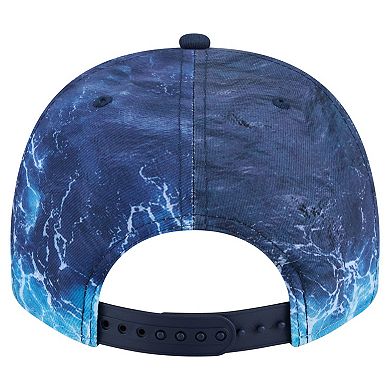 Men's New Era Light Blue Houston Astros Deep Water Pre-Curved 9FIFTY A-Frame Snapback Hat