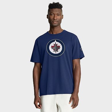 Men's Fanatics Navy Winnipeg Jets Hat Trick Legacy T-Shirt