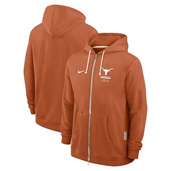 Men's Nike Texas Orange Texas Longhorns 2026 Sideline Standard Issue Dri-FIT Full-Zip Hoodie