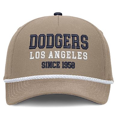 Men's Nike Khaki Los Angeles Dodgers Father's Day Rope Rise Adjustable Hat