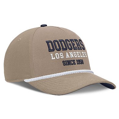 Men's Nike Khaki Los Angeles Dodgers Father's Day Rope Rise Adjustable Hat