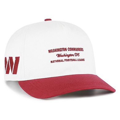 Men's '47 White Washington Commanders Contemporary Two-Tone Hitch Adjustable Hat