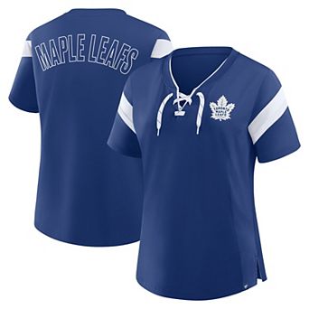 Women's Fanatics Blue Toronto Maple Leafs Offside Athena T-Shirt