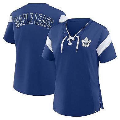 Women's Fanatics Blue Toronto Maple Leafs Offside Athena T-Shirt