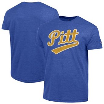 Men's Champion Royal Pitt Panthers Vintage Triumph Tri-Blend T-Shirt