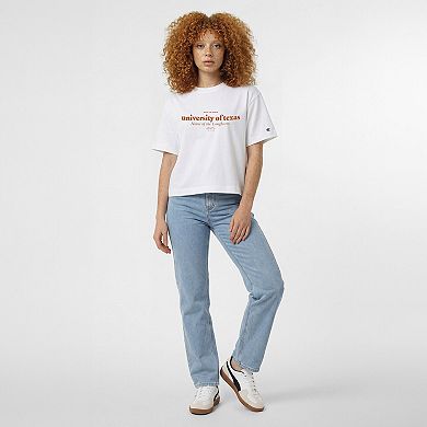 Women's Champion White Texas Longhorns Home Wordmark T-Shirt
