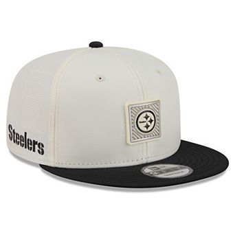 Men's New Era Cream/Black Pittsburgh Steelers 2026 NFL Training Camp 9FIFTY Snapback Hat