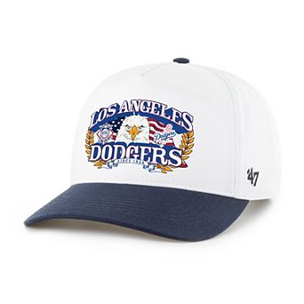 Men's '47 White/Navy Los Angeles Dodgers Americana Eagle Hitch Adjustable Hat