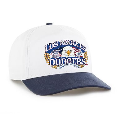 Men's '47 White/Navy Los Angeles Dodgers Americana Eagle Hitch Adjustable Hat