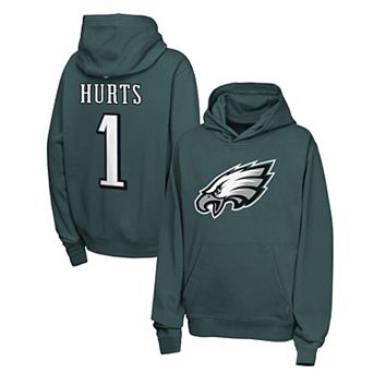 Youth Nike Jalen Hurts Midnight Green Philadelphia Eagles Name & Number Club Fleece Hoodie