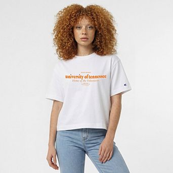 Women's Champion White Tennessee Volunteers Home Wordmark T-Shirt