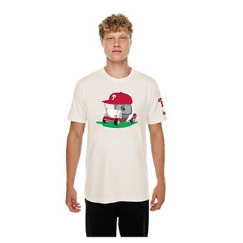 Men's New Era Natural Philadelphia Phillies Golf Mascot T-Shirt