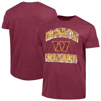 Men's Champion Burgundy Washington Commanders Ultimate Tri-Blend T-Shirt