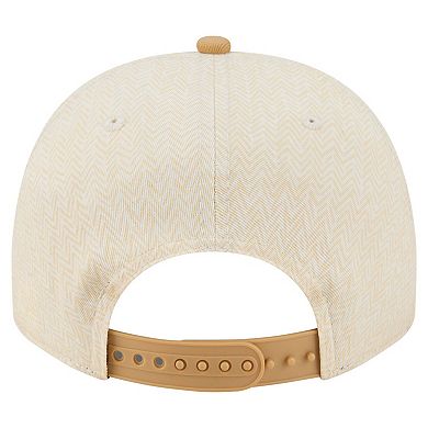 Men's New Era Cream Houston Astros Herringbone 9FIFTY A-Frame Snapback Hat