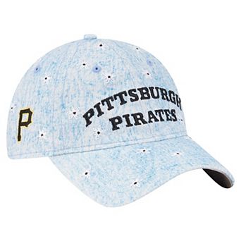 Women's New Era Light Blue Pittsburgh Pirates Daisy All Over 9TWENTY Adjustable Hat