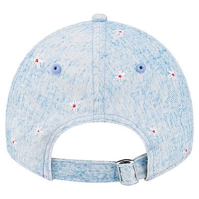 Women's New Era Light Blue Cincinnati Reds Daisy All Over 9TWENTY Adjustable Hat