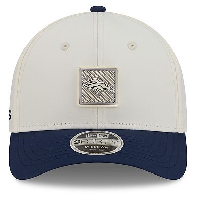 Men's New Era Cream/Navy Denver Broncos 2026 NFL Training Camp 9FORTY Adjustable Hat