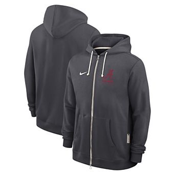 Men's Nike Anthracite Alabama Crimson Tide 2026 Sideline Standard Issue Dri-FIT Full-Zip Hoodie