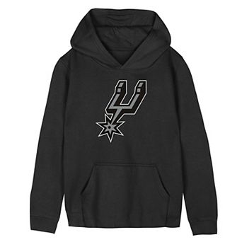 Preschool Outerstuff Black San Antonio Spurs Primary Logo Hoodie