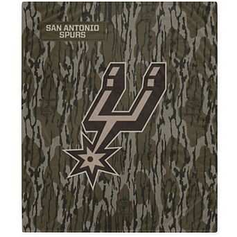 San Antonio Spurs 50" x 60" Mossy Oak Flannel Fleece Blanket