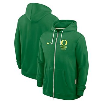 Men's Nike Green Oregon Ducks 2026 Sideline Standard Issue Dri-FIT Full-Zip Hoodie