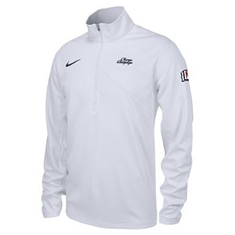 Men's Nike Gray Illinois Fighting Illini Chicago to Champaign Illinois Training Quarter-Zip Jacket