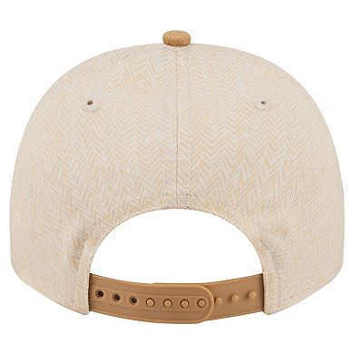 Men's New Era Cream Chicago Cubs Herringbone 9FIFTY A-Frame Snapback Hat