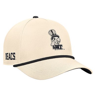 Men's Nike Natural Wake Forest Demon Deacons Vintage Rope Rise Adjustable Hat