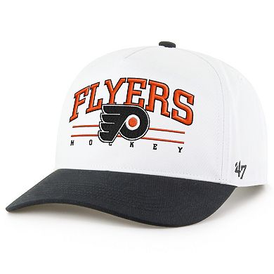 Men's '47 White/Black Philadelphia Flyers Roscoe Two-Tone Hitch Adjustable Hat
