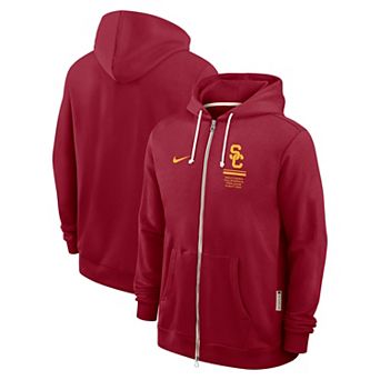 Men's Nike Cardinal USC Trojans 2026 Sideline Standard Issue Dri-FIT Full-Zip Hoodie